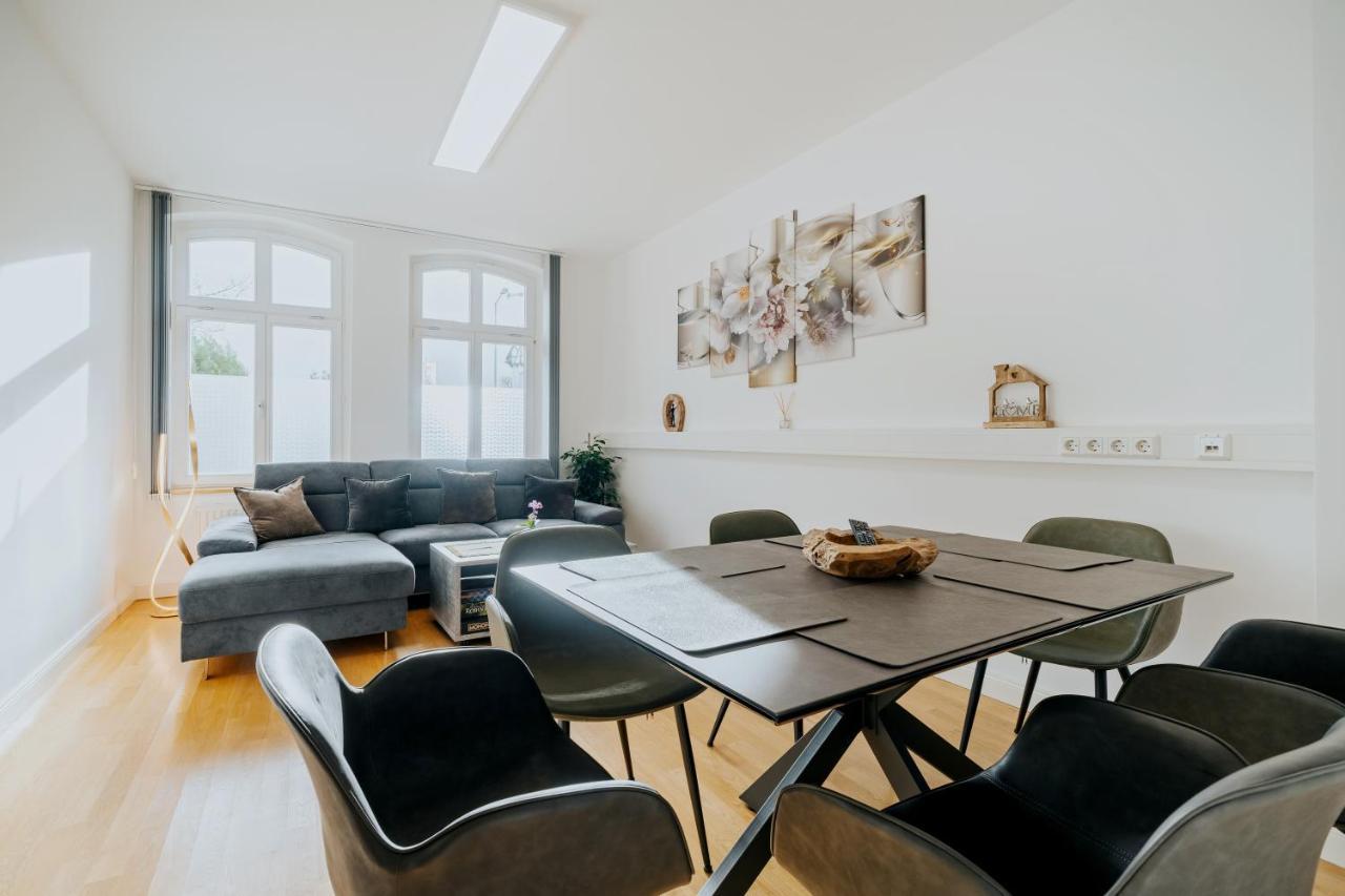 Blissplace 3 Zi Premium Apartment Nahe Getec Arena Mit Kingsize Betten Und Balkon Magdeburk Exteriér fotografie