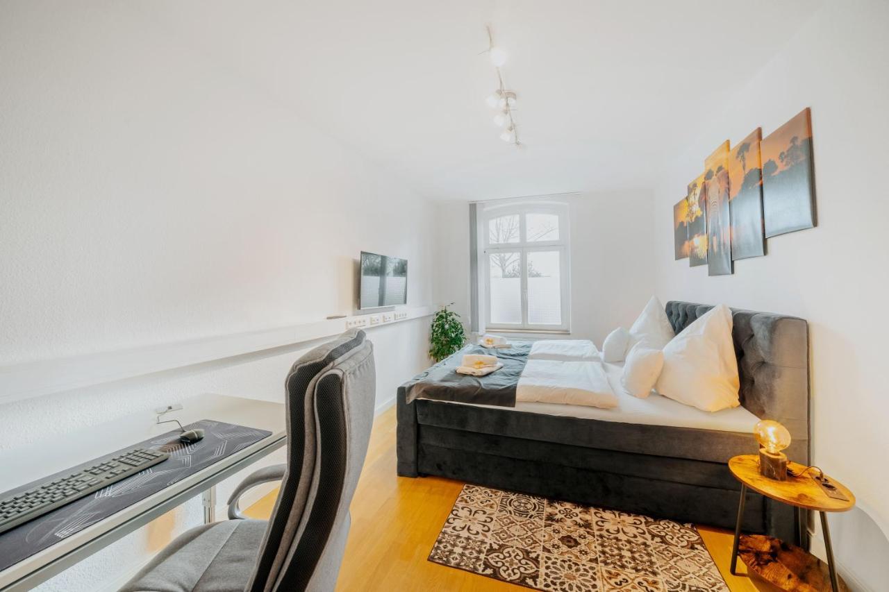Blissplace 3 Zi Premium Apartment Nahe Getec Arena Mit Kingsize Betten Und Balkon Magdeburk Exteriér fotografie