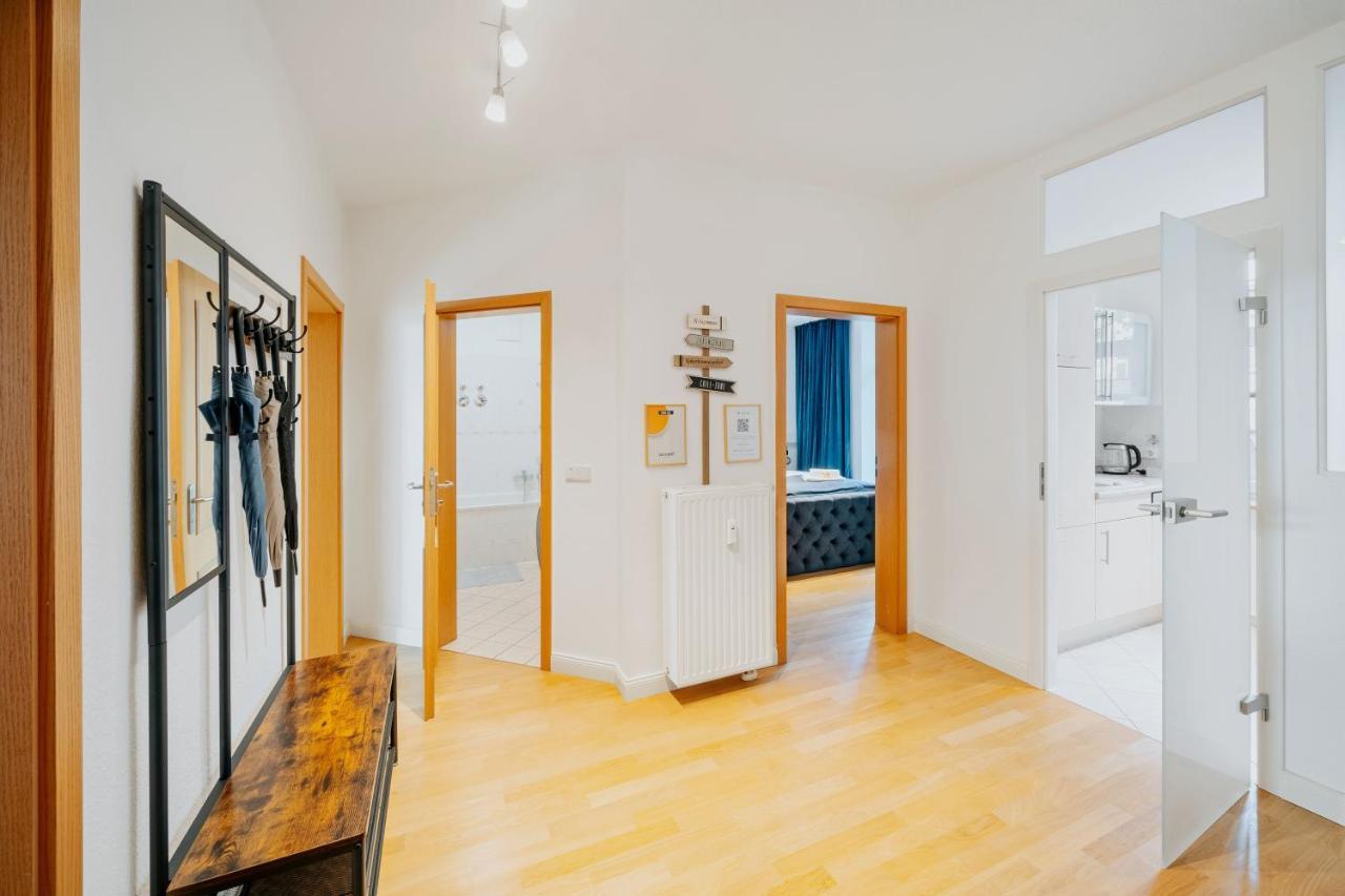 Blissplace 3 Zi Premium Apartment Nahe Getec Arena Mit Kingsize Betten Und Balkon Magdeburk Exteriér fotografie